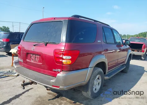 2002 Toyota Sequoia Sr5 V8 z USA, uszkodzony, nr VIN 5TDZT34A02S079690